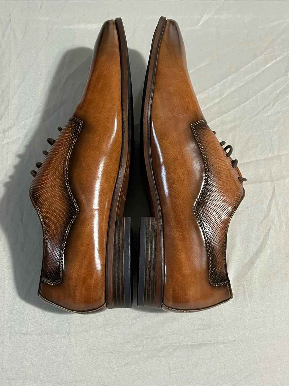 ID Required Men's Two-Tone Brown Dress Shoes Size 11